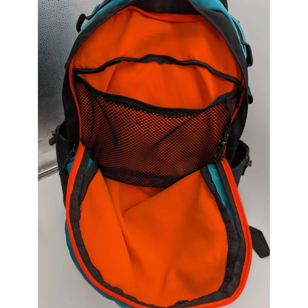 Adidas Backpack Teal Black Colorblock Sport School Bag Ripstop Base Mens Womens